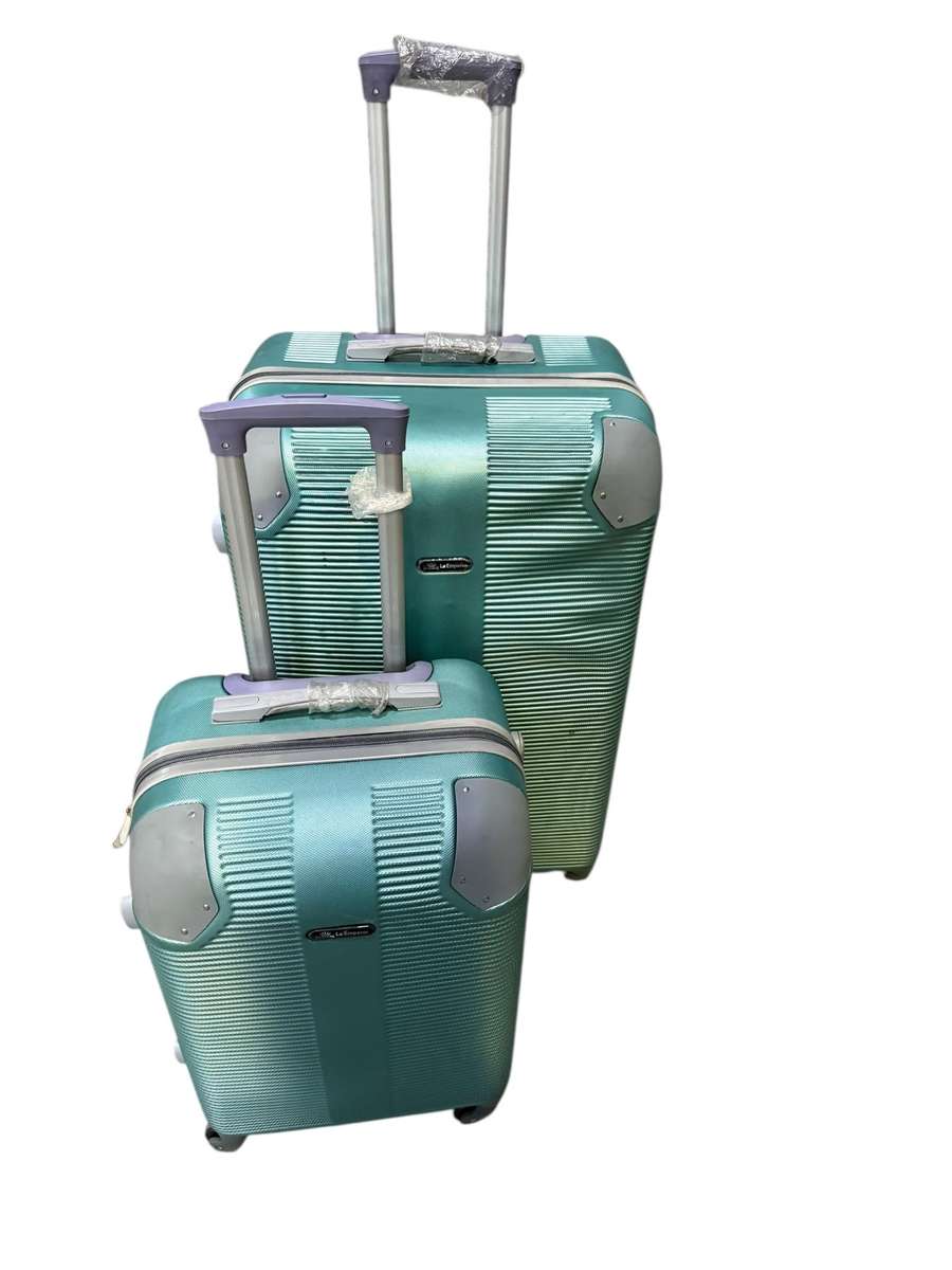 2 Piece Hard Shell Luggage Set - Apple Green