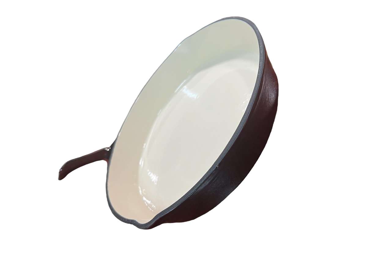 Cast Iron Fry Pan 26cm - Maroon New