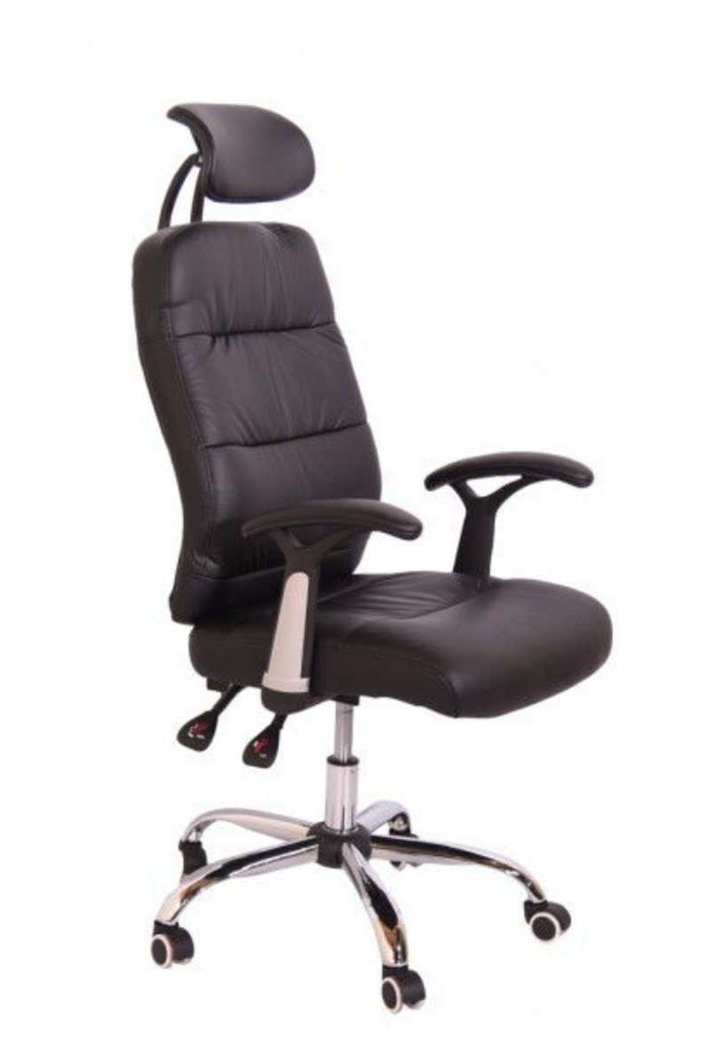 Brown PU Reclining Office Chair with Head and Arm rests DEMO/DISPLAY SEE DESCRIPTION AND PICTURES