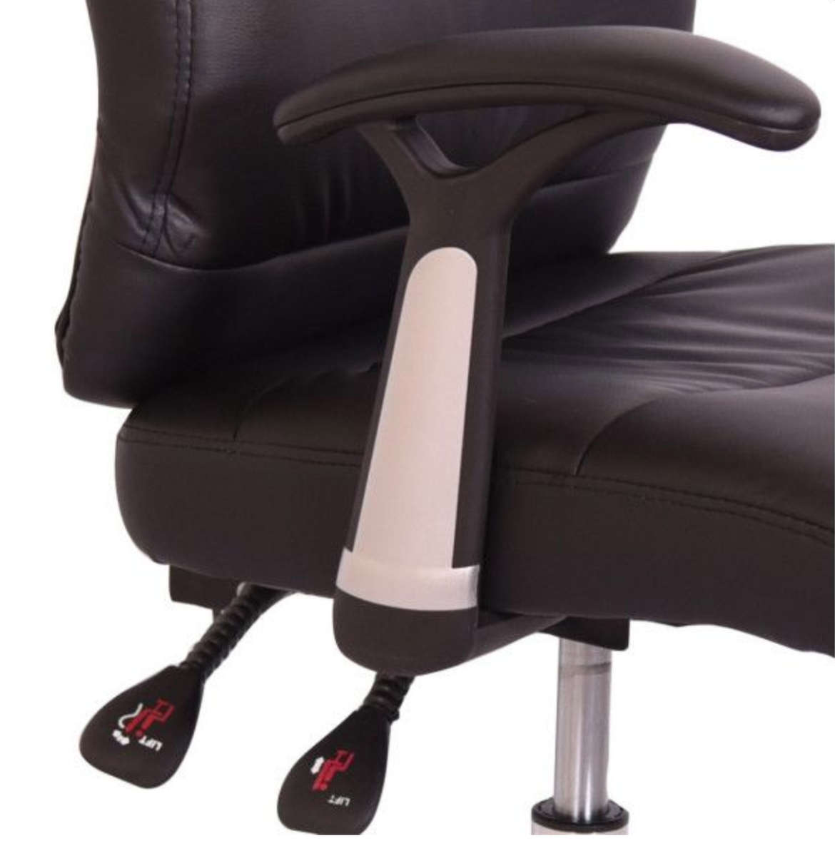 Brown PU Reclining Office Chair with Head and Arm rests DEMO/DISPLAY SEE DESCRIPTION AND PICTURES