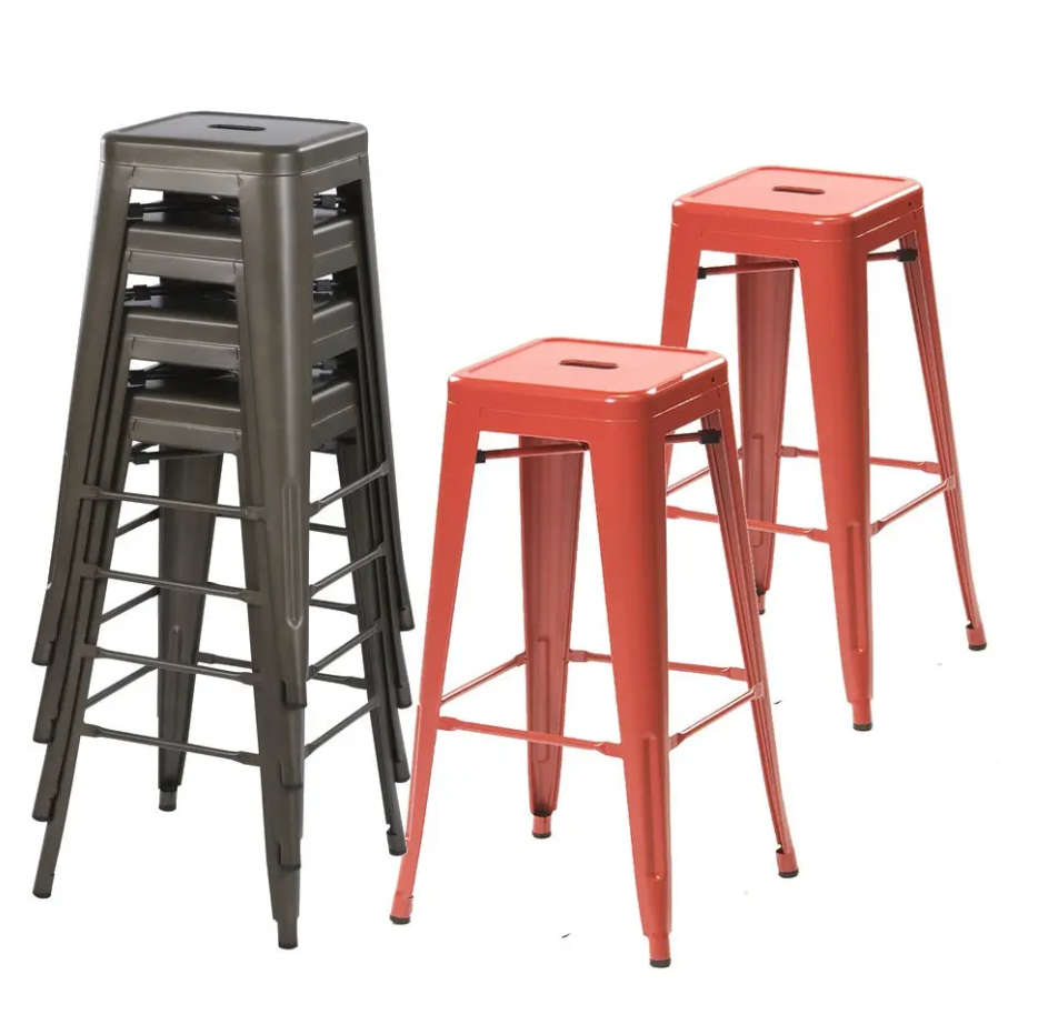 High Quality Kitchen Metal Stool Black - Display unit