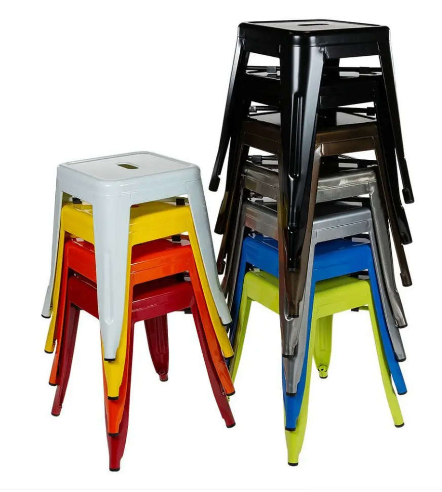 High Quality Kitchen Metal Stool Black - Display unit