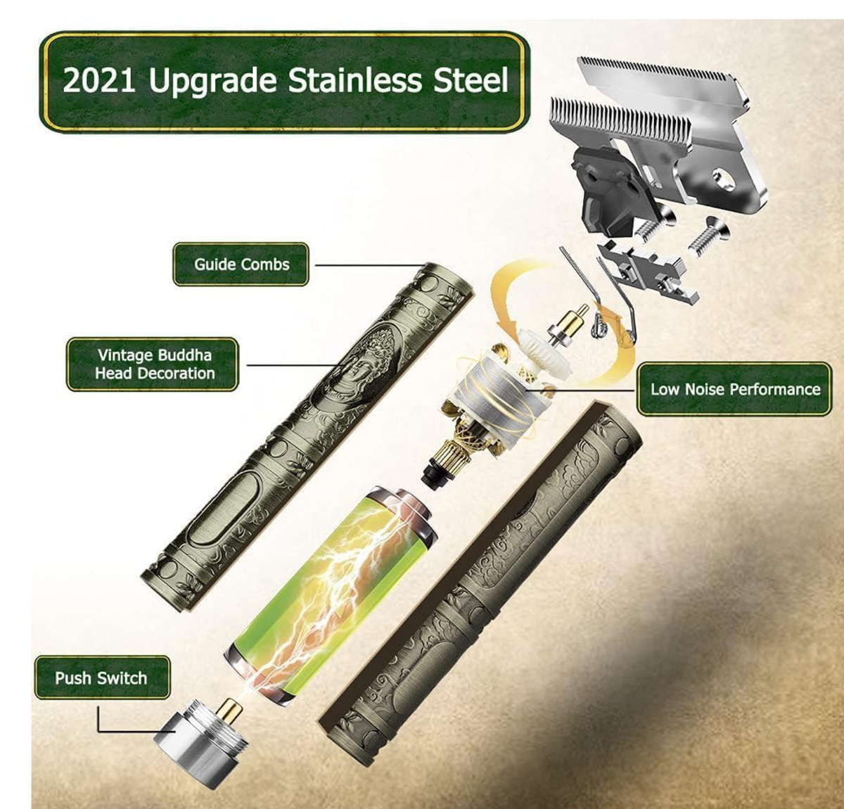 Sokany Professional Hair Clippers for Men, Hair Shaving machine with 3 Sizes