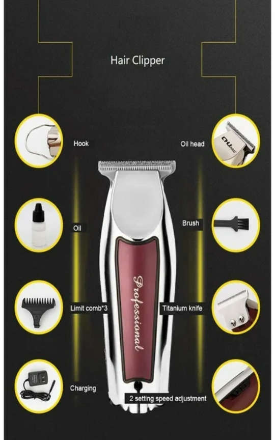 Sokany Professional  Rechargeable Electric Shaver for Men hair clipper - Silver SK-9932