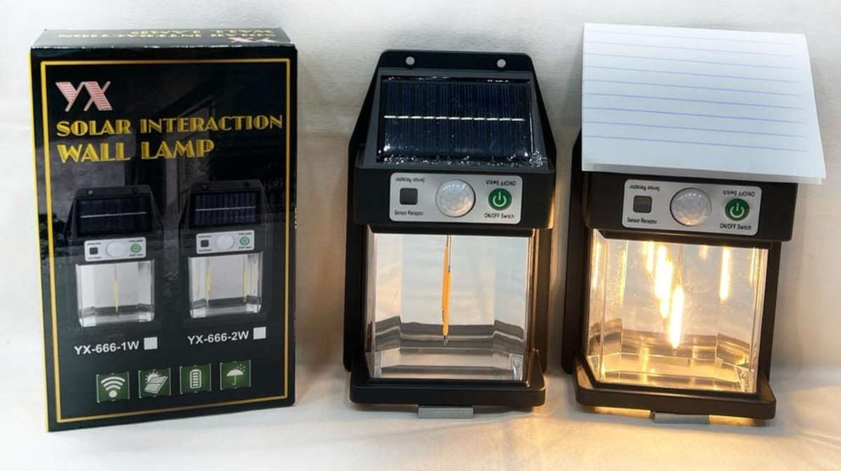 Solar Induction Wall Bulb Lamp Tungsten Wire Wall Bulb Three Function Villa Garden Waterproof Light