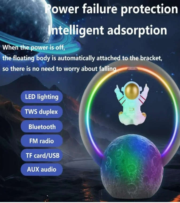 Bluetooth Maglev Speaker Wireless Astronauts RGB Speaker