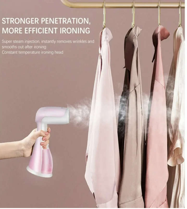 500W Fast Heat Up Handheld Garment Steamer, Portable Travel Clothing Fabric Steamer Electric Iron