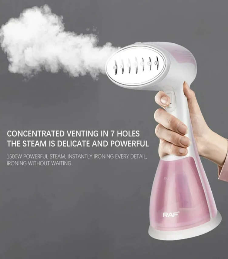500W Fast Heat Up Handheld Garment Steamer, Portable Travel Clothing Fabric Steamer Electric Iron