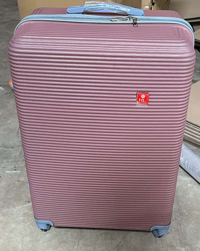 3 Piece Hard Outer Shell Luggage Set (Rose Gold)