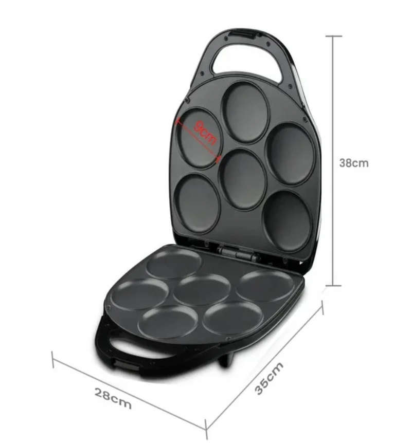 RAF Non Stick  Muffin 6 hole  Muffin Maker small Appliance to Make Pancakes RAF556 Black