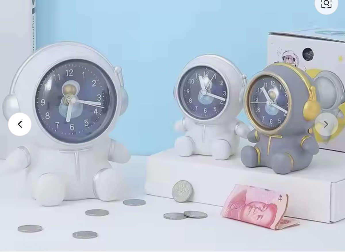 Clock Astronaut Savings Bank Fancy Creative Astronaut Savings Bank