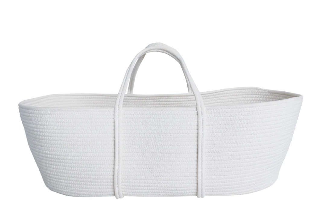 Snuggletime Cotton Rope Moses Basket and Stand - DISPLAY UNIT LIKE NEW