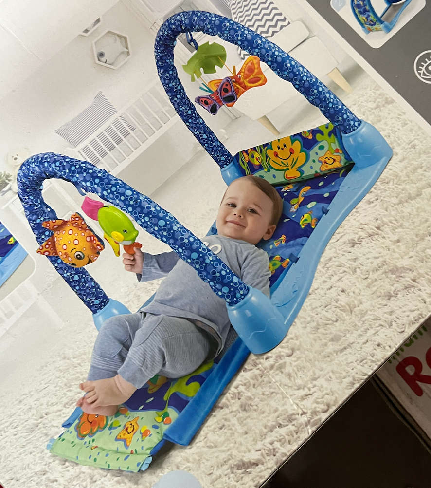 Baby Basket Play Gym Mat - Ocean Multi Colour