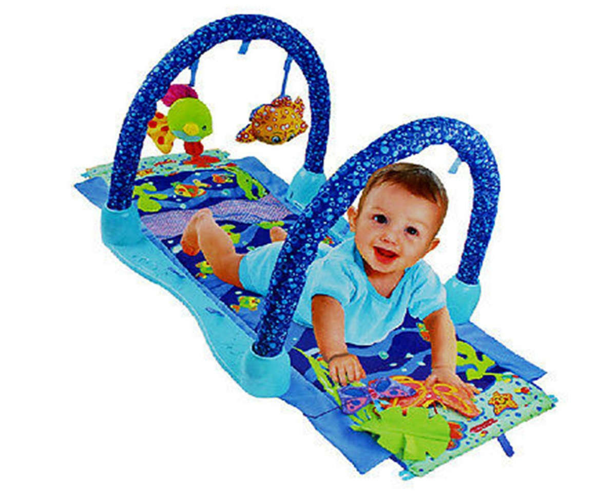 Baby Basket Play Gym Mat - Ocean Multi Colour