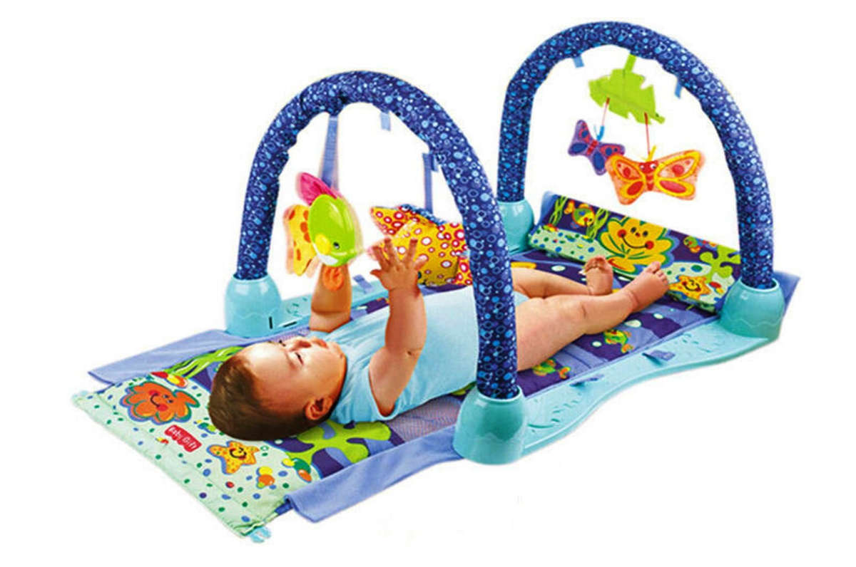 Baby Basket Play Gym Mat - Ocean Multi Colour