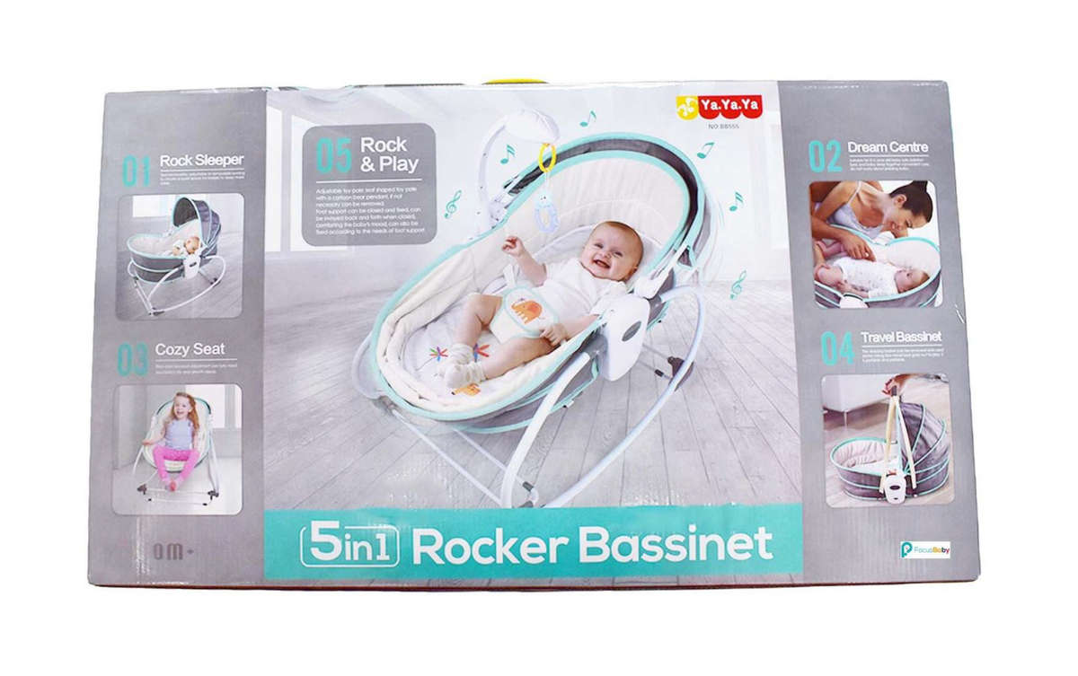Baby Rocker Bassinet 5 in 1 - Green DEMO/DISPLAY UNIT