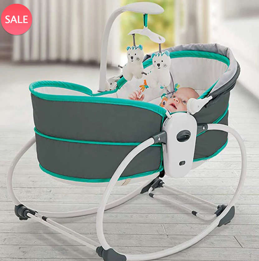 Baby Rocker Bassinet 5 in 1 - Green DEMO/DISPLAY UNIT