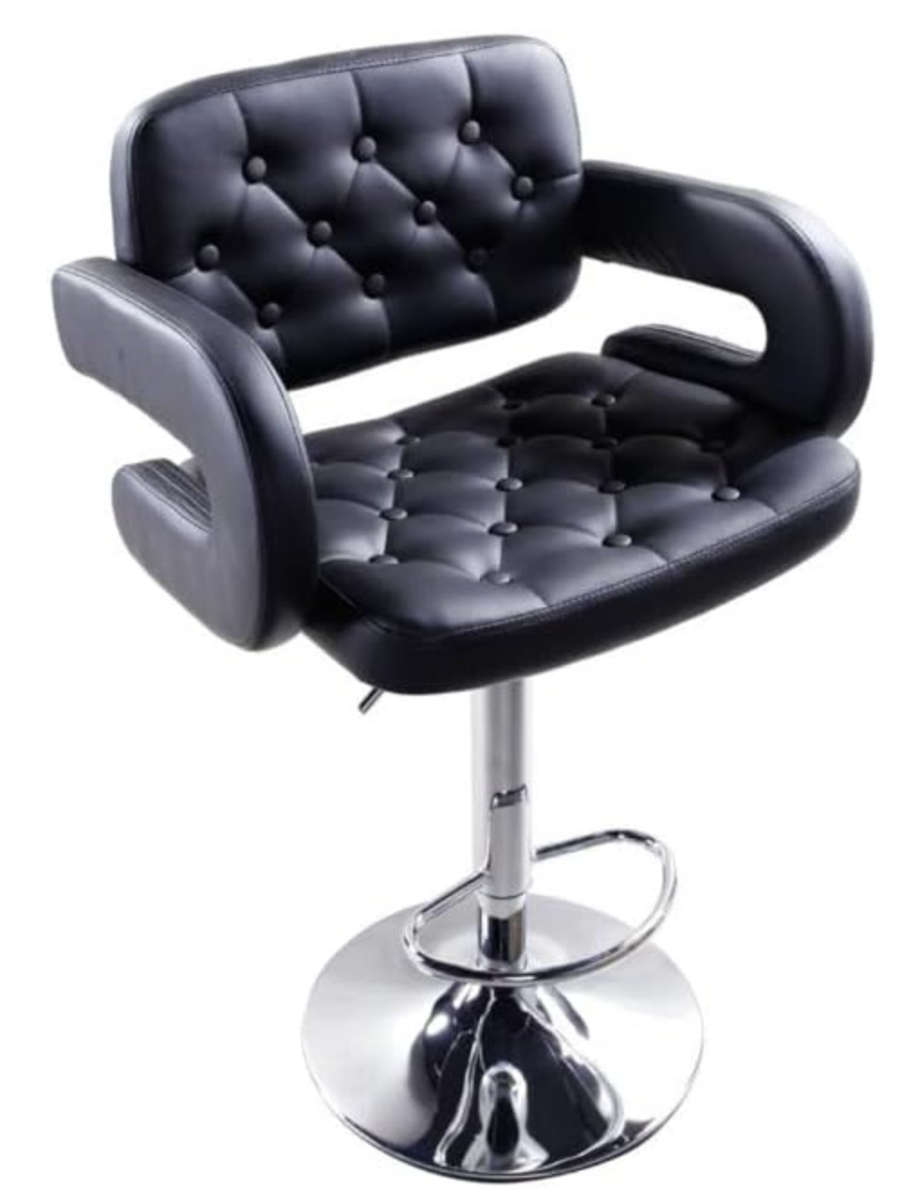 Saloon Chair/Sofa Saloon Counter Stool (Black) - NEW
