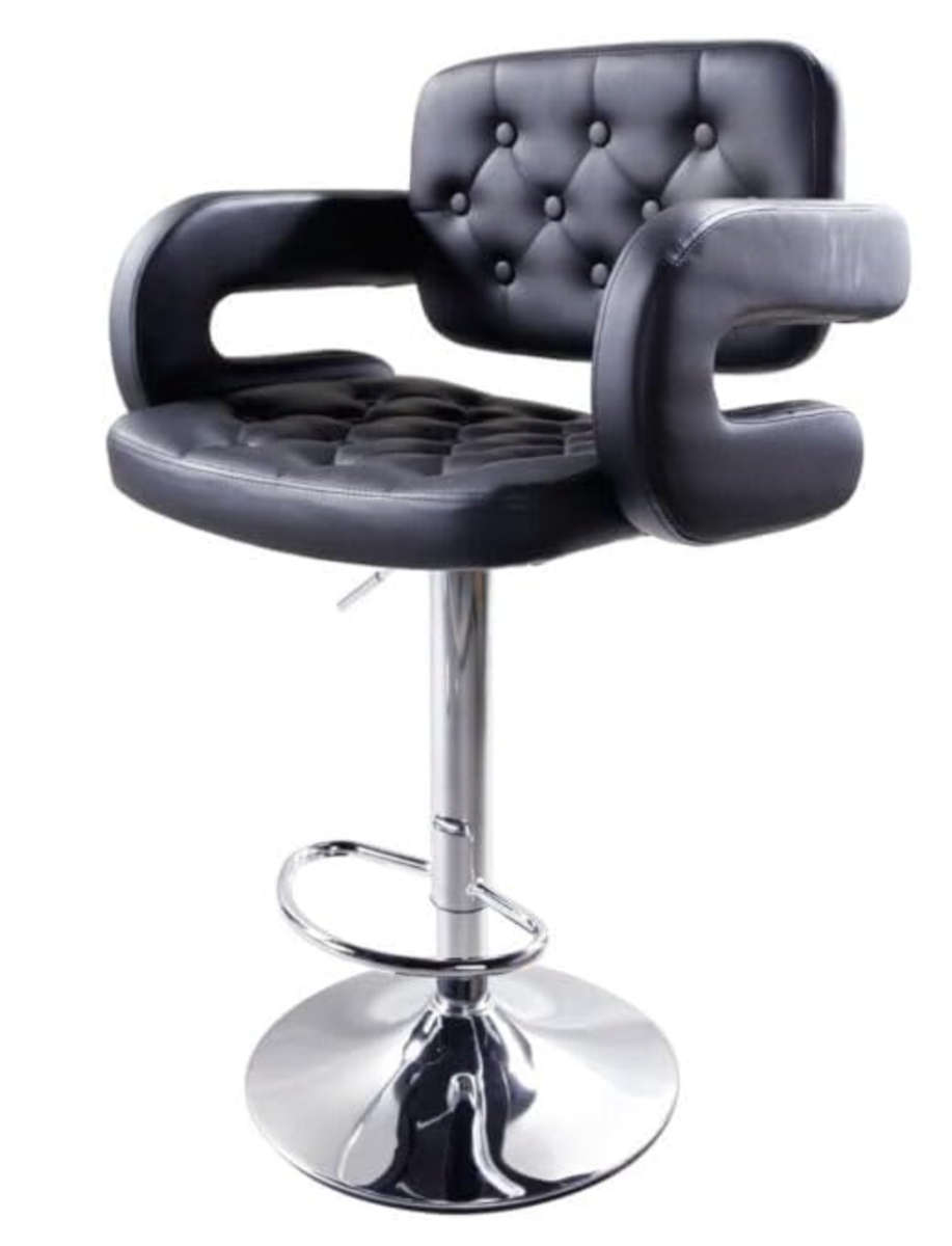 Saloon Chair/Sofa Saloon Counter Stool (Black) - NEW