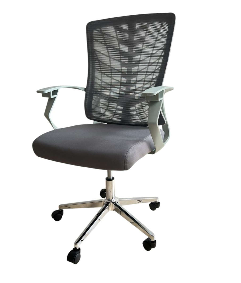 Spiderweb Mesh Office Chair - Ergonomic Comfort & Stylish Design - Grey
