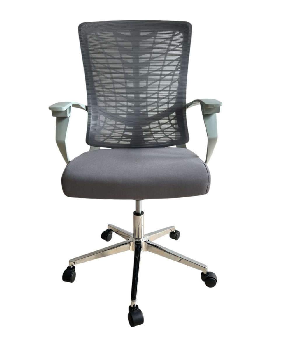 Spiderweb Mesh Office Chair - Ergonomic Comfort & Stylish Design - Grey