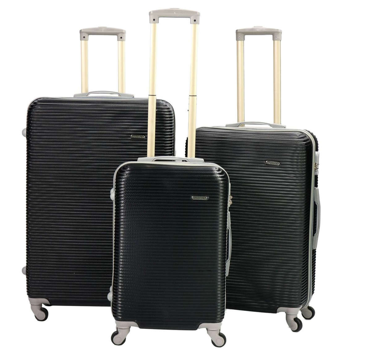Expert Travel Ware - 3 Piece Luggage Set - Black