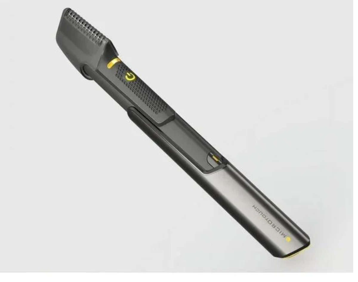 MicroTouch Titanium Trim Cordless Electric Trimmer, at Home Haircut and Body Groomer, Black
