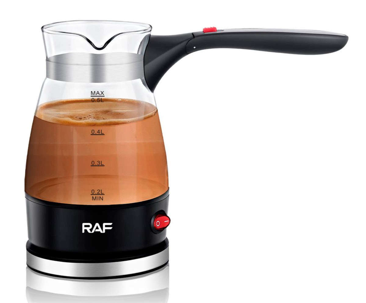 RAF 500ml Electric Coffee Pot With Collapsible Handle