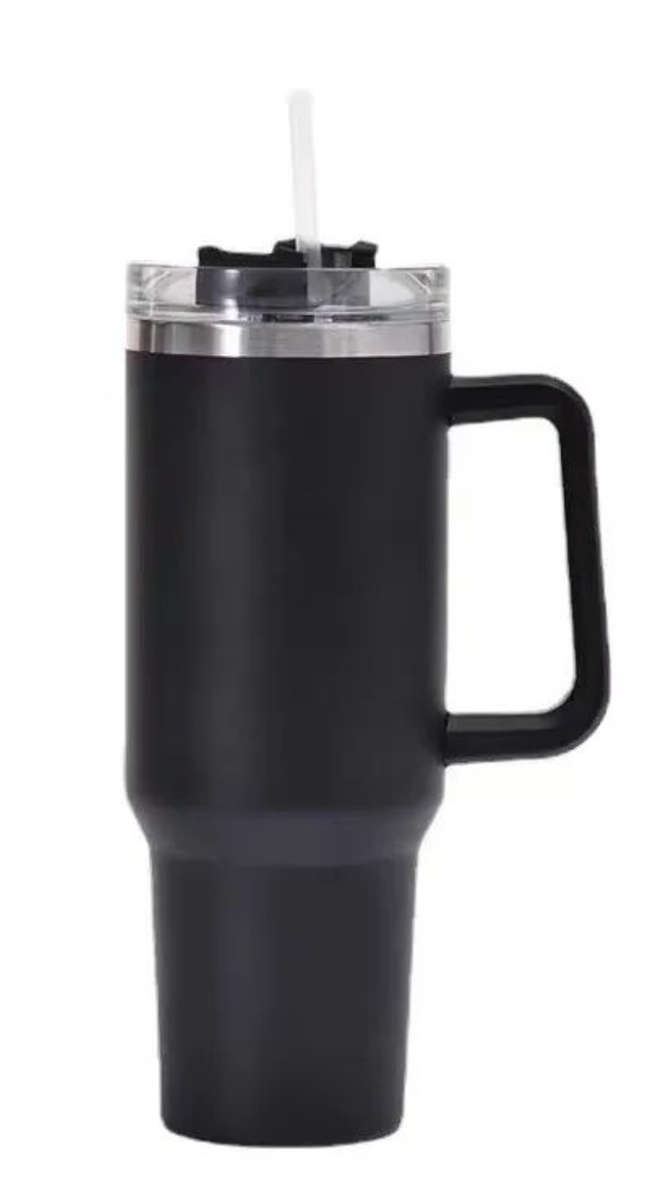 1,2L Tumbler Double Wall Vacuum Flask with Straw Travel Mug Hot/Cold