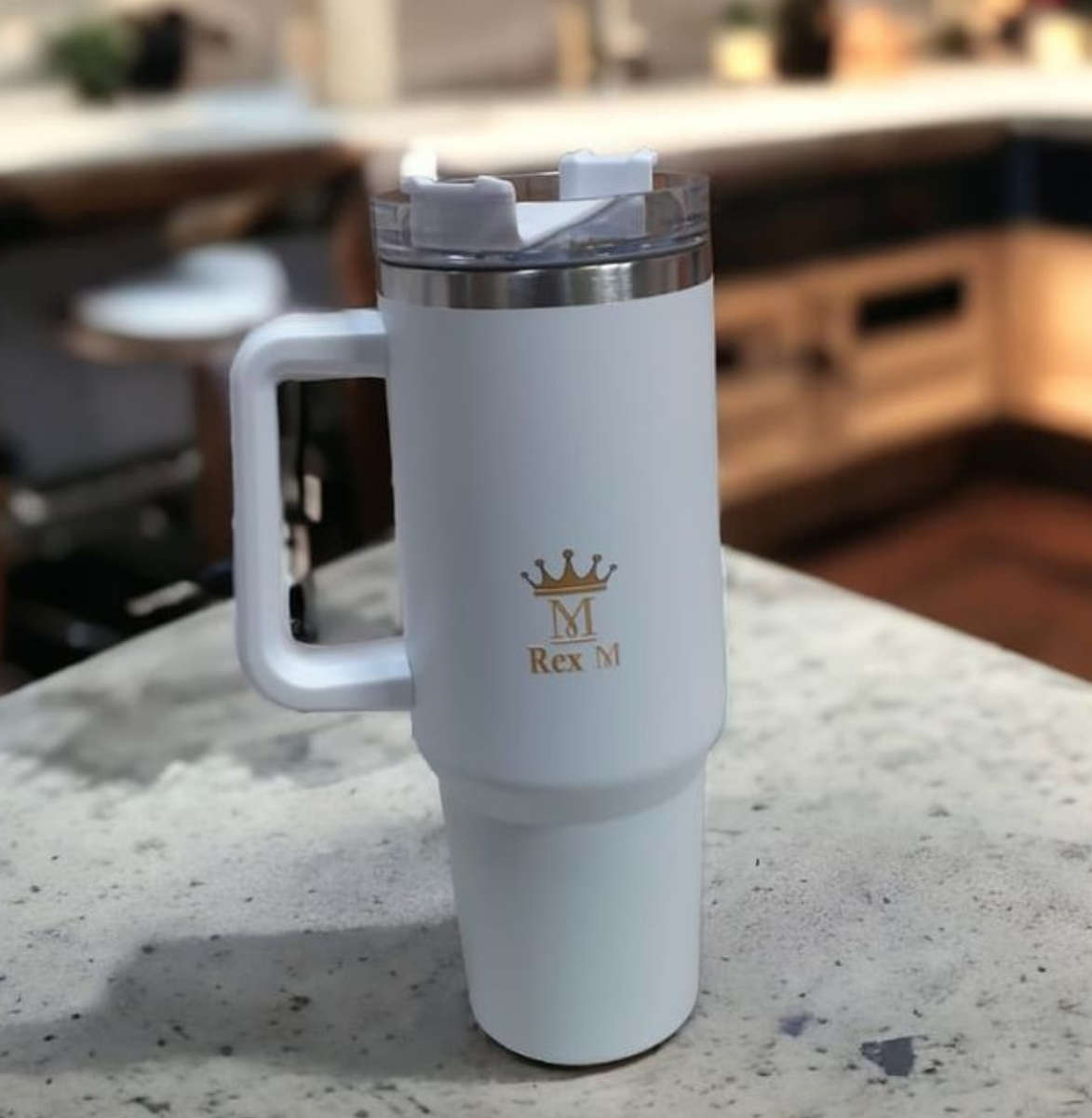 1,2L Tumbler Double Wall Vacuum Flask with Straw Travel Mug Hot/Cold