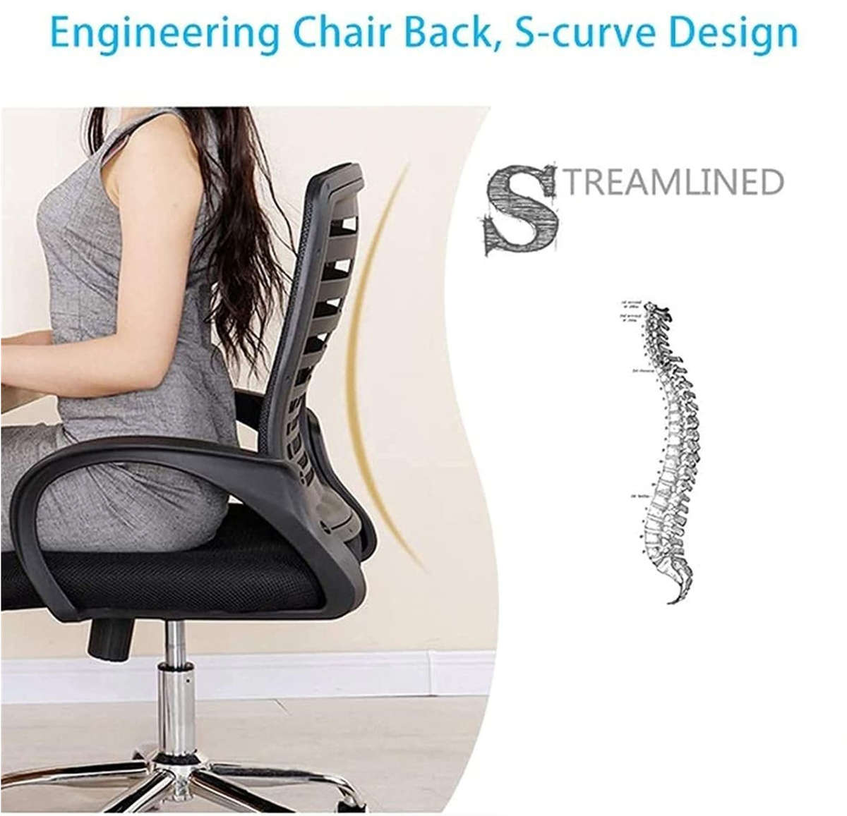 Ergonomic Office Chair with Armrest - DEMO/DISPLAY