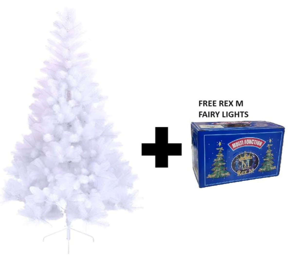 Holiday Tree Full Xmas Tree with Fairy Lights - Green Pine Tree - 180 cm