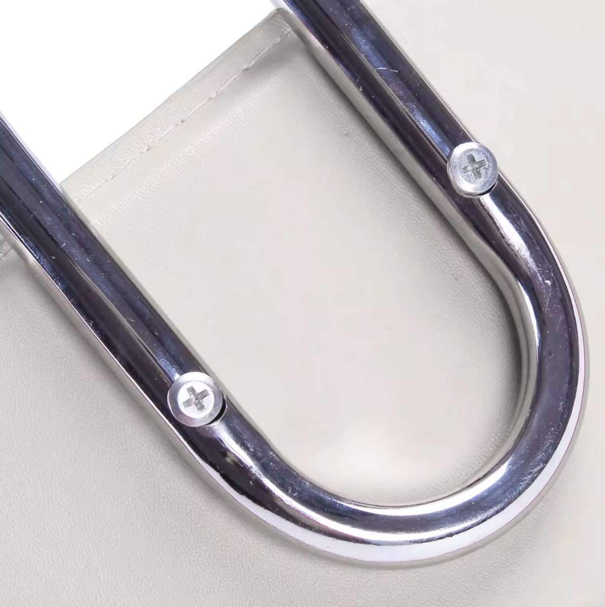 Stylist Modern Round Salon Stool with Adjustable Height and Back Rest Black Demo Read Description