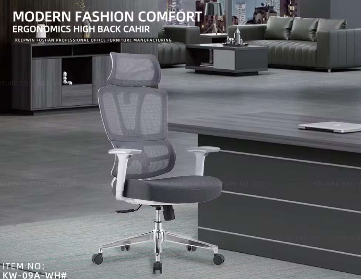 F16 Falcon Elite: Luxury Ergonomic Office Chair - Grey New