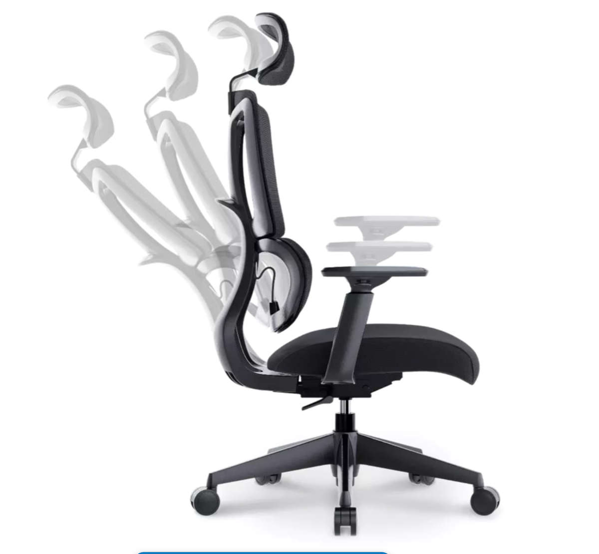 F16 Falcon Elite: Luxury Ergonomic Office Chair - Grey New