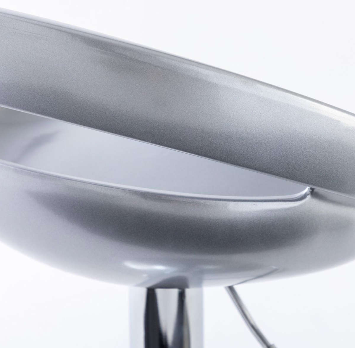 Bar Stools / Kitchen Counter Breakfast Chairs  2 Pack - Silver DEMO