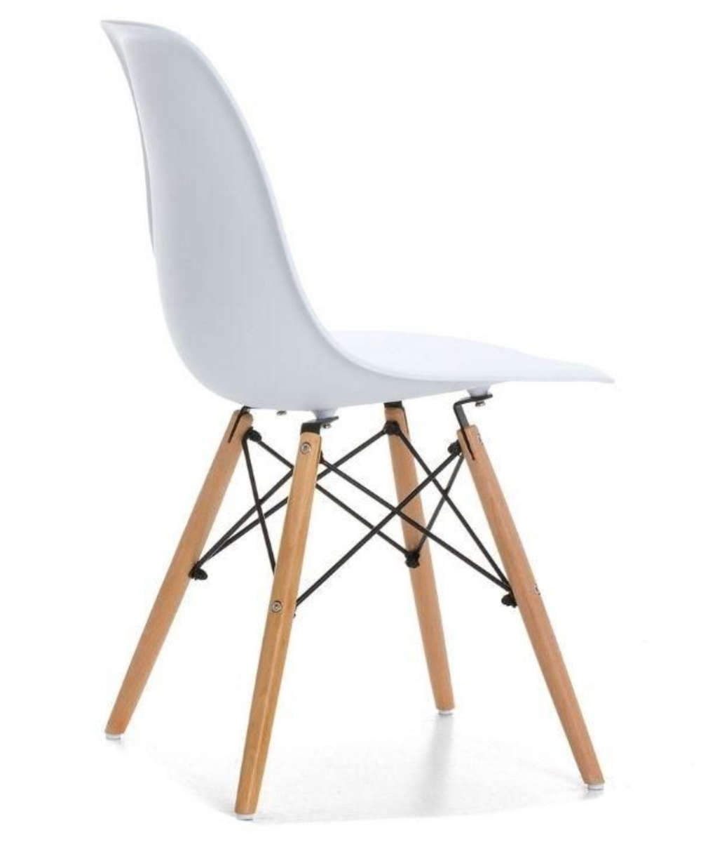 Eames Cafe Side Chair WOODEN GREY LEGS DEMO READ DESCRIPTION