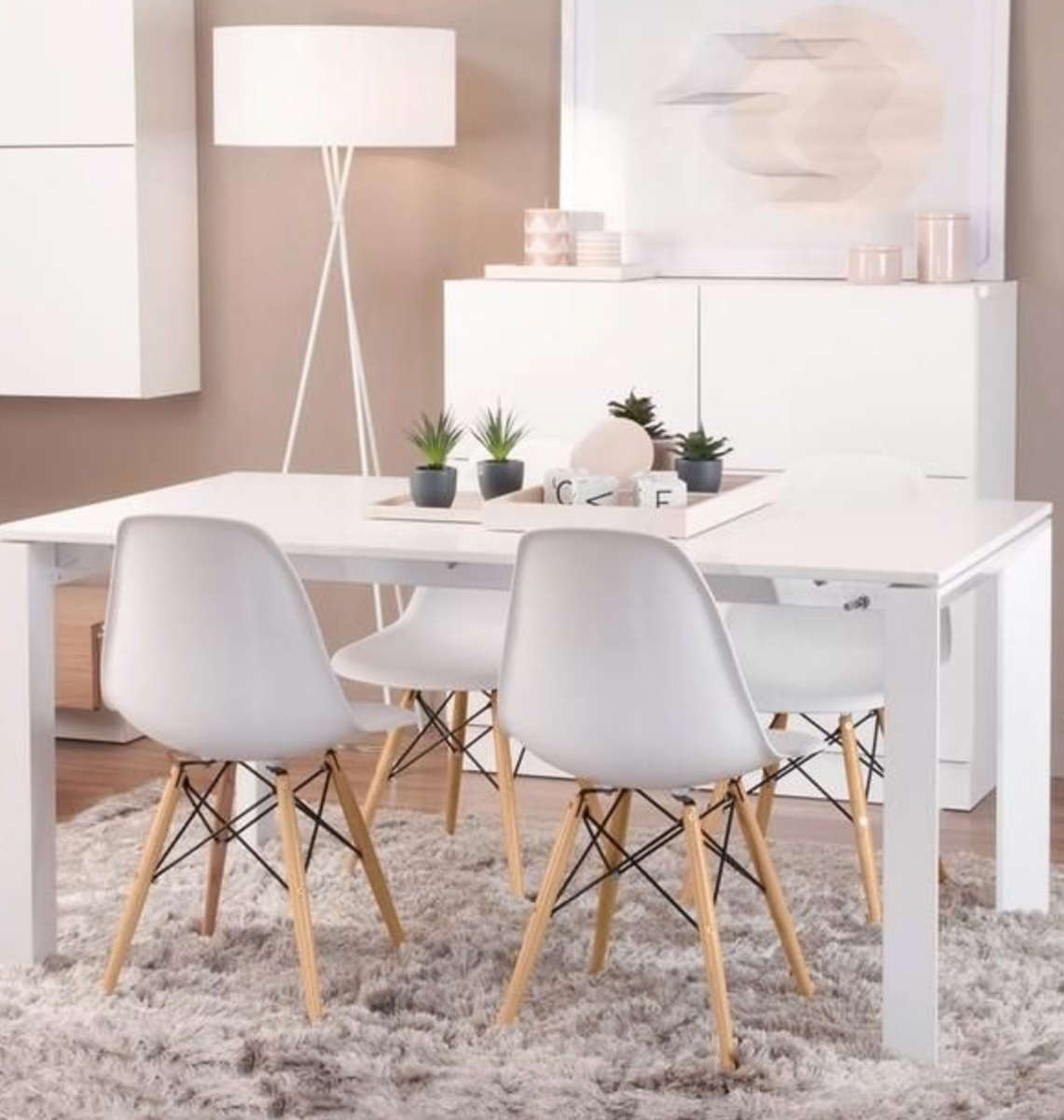 Eames Cafe Side Chair WOODEN GREY LEGS DEMO READ DESCRIPTION