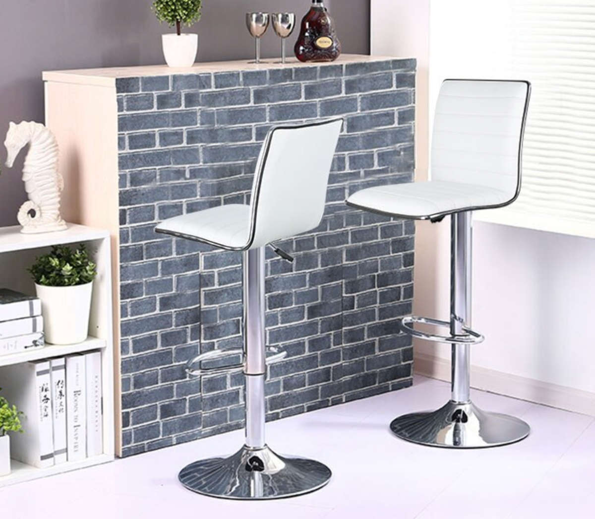 Stylish Bar Stools - White