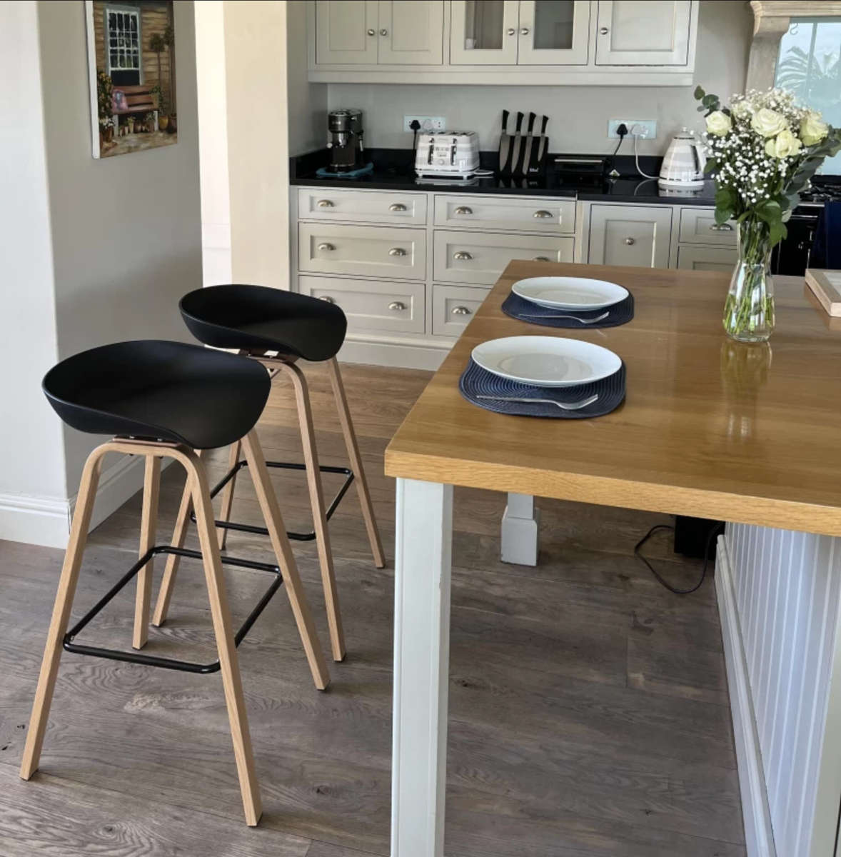 Emma Bar Stool - Black Demo