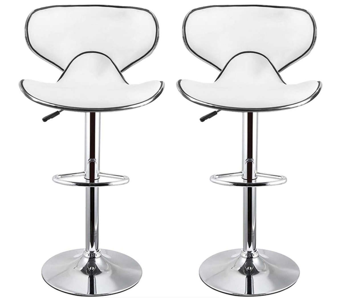 Bar /Kitchen Counter Stools - Set of 2 - White Colour