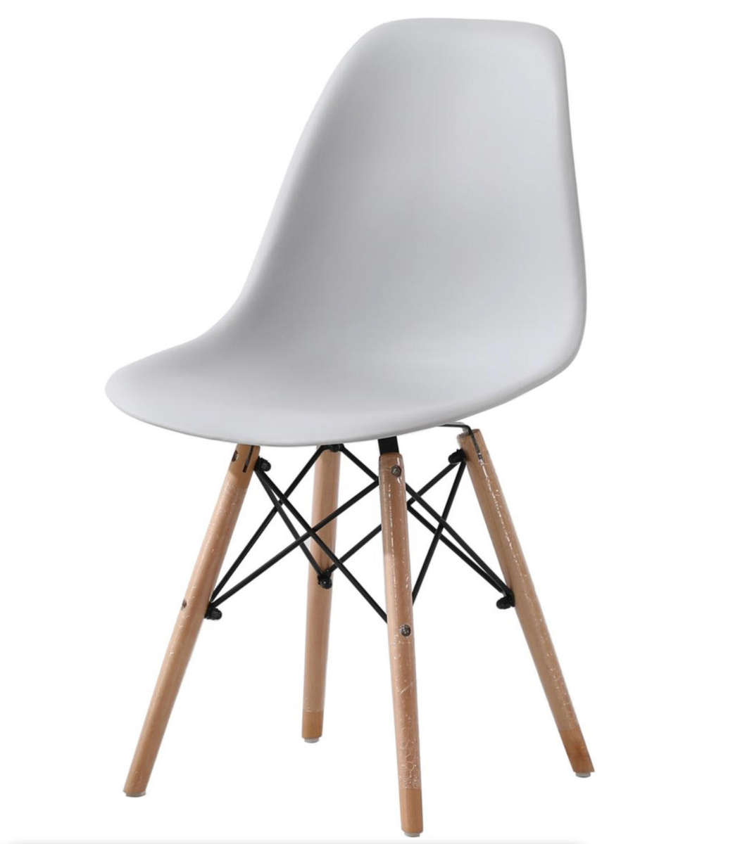Eames Cafe Side Chair WOODEN GREY LEGS DEMO READ DESCRIPTION