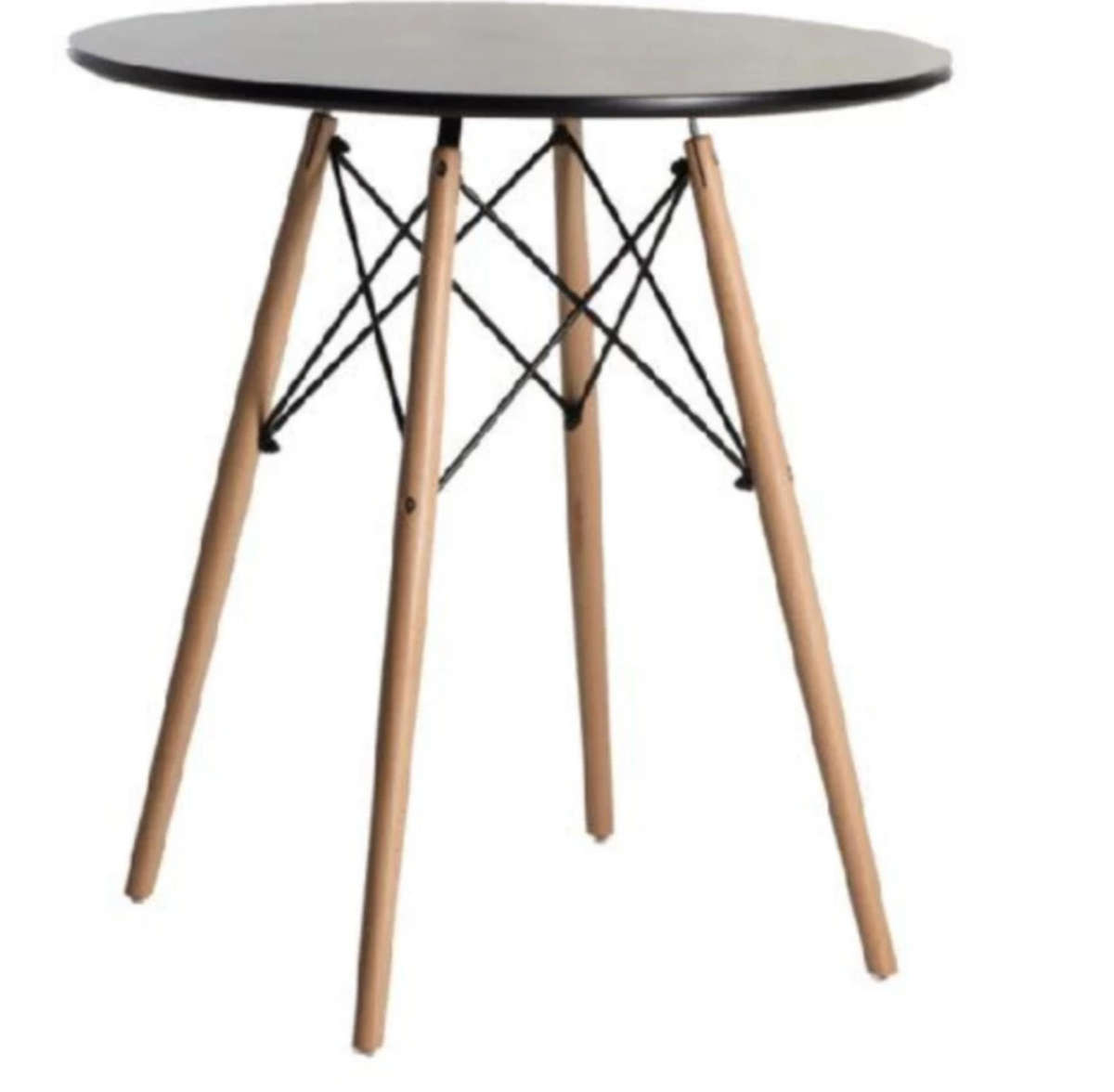 EAY EAY Thing HT-G01 Wooden Legs Black Tinted Glass Coffee Table BRAND NEW