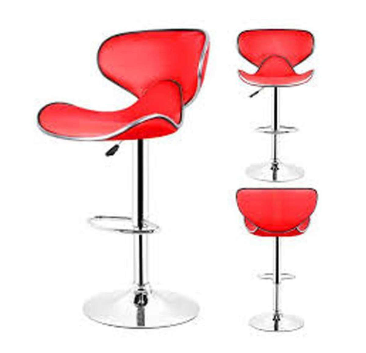 2 Pack Arn Bar Stool -Red DEMO/DISPLAY