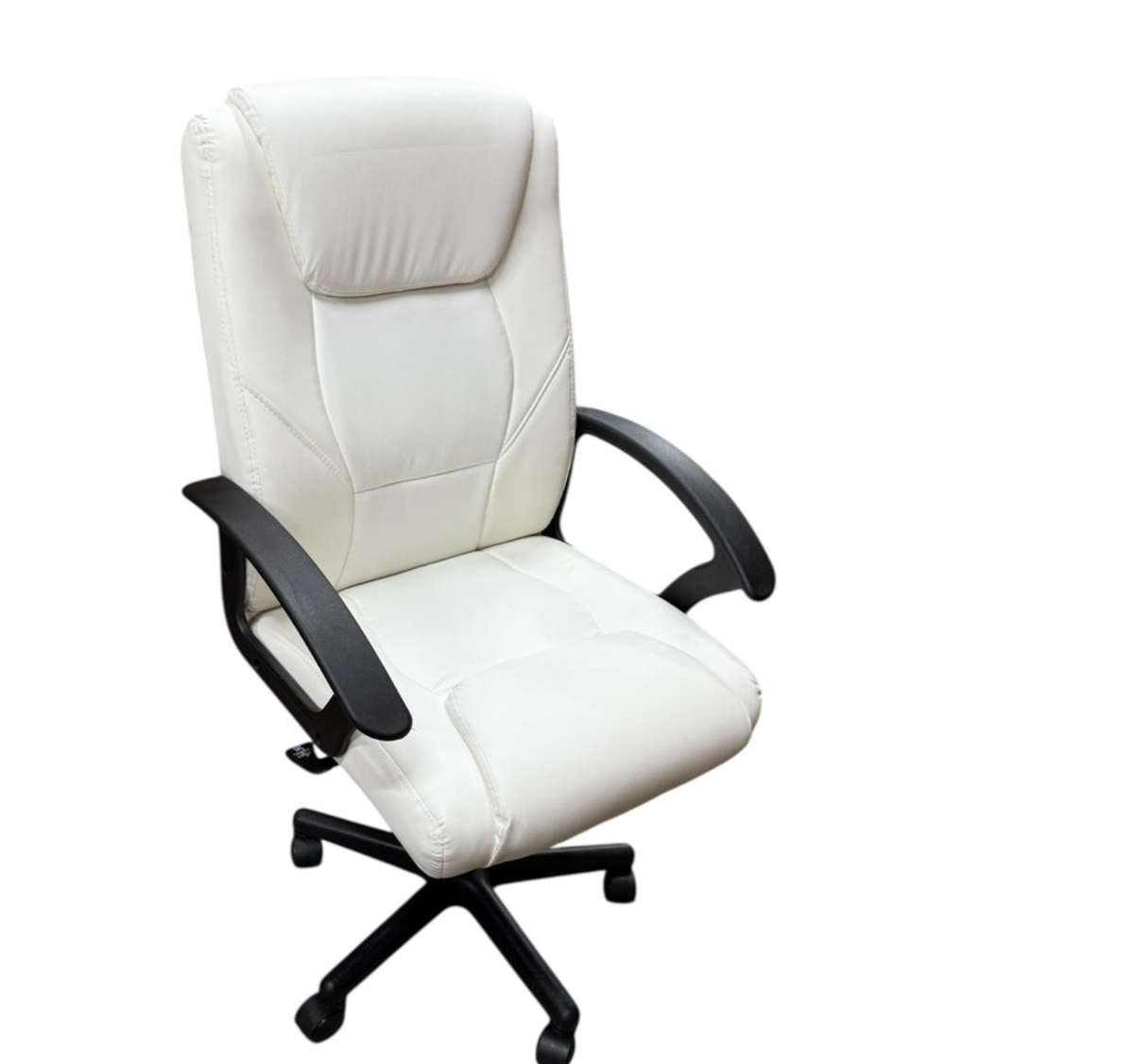 Eay Eay Thing Faux Leather Ergonomic Home Office Chair - White BRAND NEW
