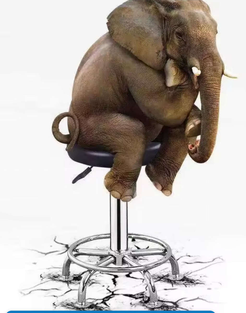 Modern Round Salon Stool