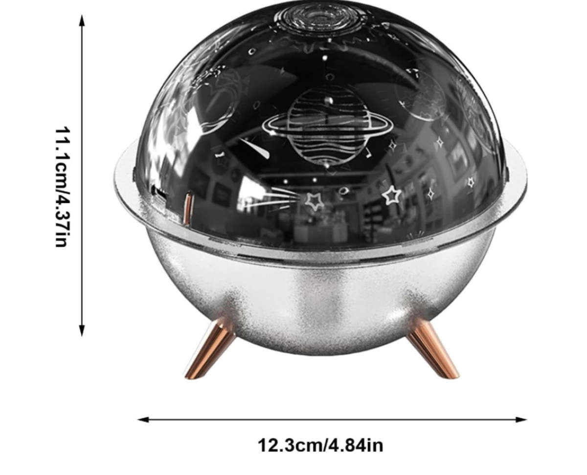 Room Spaceship Shaped Humidifier with Timer Christmas Night Light Aroma Diffuser Humidifier