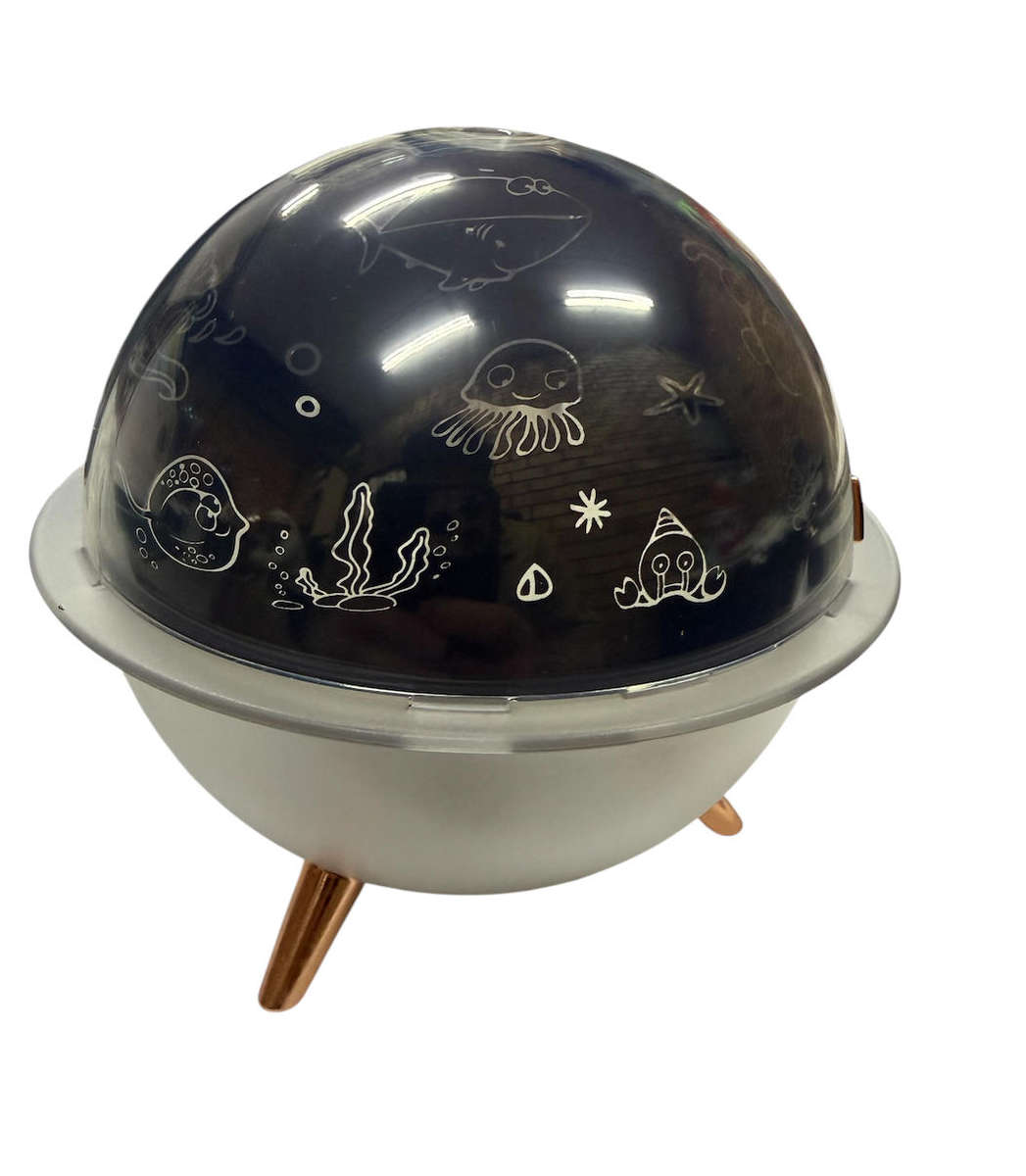 Room Spaceship Shaped Humidifier with Timer Christmas Night Light Aroma Diffuser Humidifier