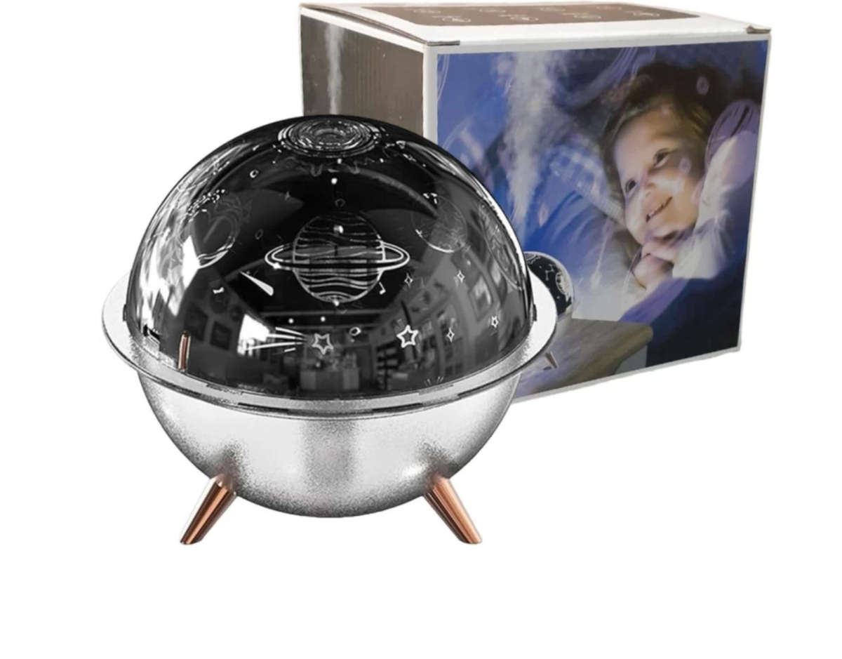 Room Spaceship Shaped Humidifier with Timer Christmas Night Light Aroma Diffuser Humidifier