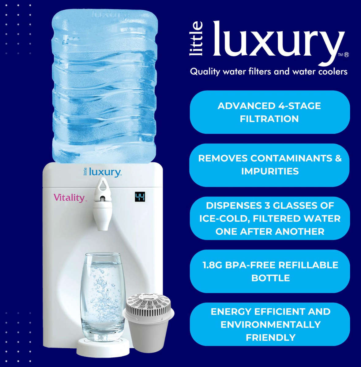 Vitality Mini Water Cooler NEW